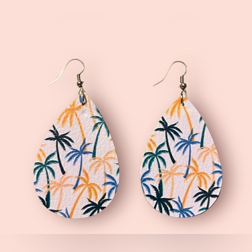 3/ $15 Brand New Faux Leather Earrings